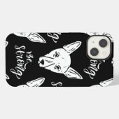 パターン ペット 強い犬 愛好家 iPhoneケース (裏面横)