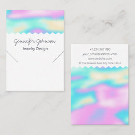 パターン・ホログラフィックネックレス表示カード 名刺