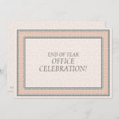 パターン＆ボーダー1 - 法人パーティー招待状 招待状 (正面/裏面)