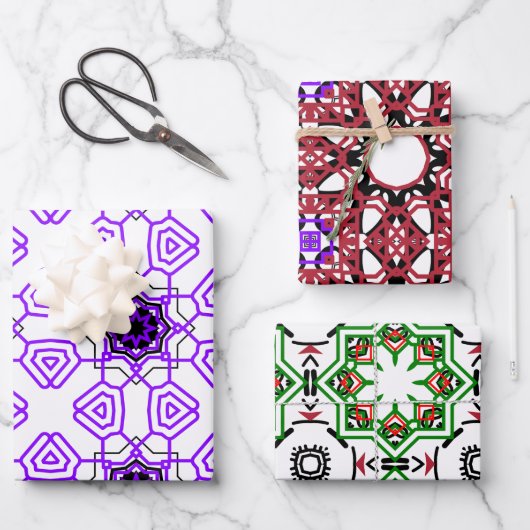 パターン ラッピングペーパーシート (正面)