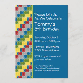 パターン-子どもの建物が誕生パーティーを妨げる 招待状