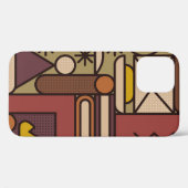 パターン:居心地の良い夕べ。ヴィンテージ図解 Case-Mate iPhoneケース (裏面 (横))