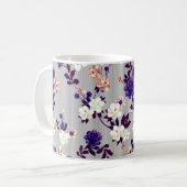 パターン(春の花付き)春fl コーヒーマグカップ (正面左)
