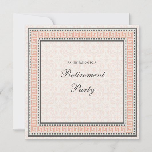 パターン& 縁ど  1 -除·売却パーティの招待状 招待状 (正面)