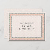 パターン& 縁ど 1 Office Lanch招待状 招待状 (正面/裏面)