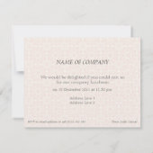 パターン& 縁ど 1 Office Lanch招待状 招待状 (裏面)