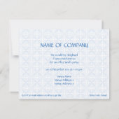 パターン& 縁ど 2 Office Lanch招待状 招待状 (裏面)