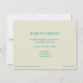 パターン& 縁ど 3 Office Lanch招待状 招待状 (裏面)