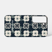 パターン_5_花_1 SAMSUNG GALAXYケース (裏面横)