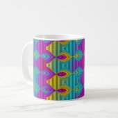 パターンART - 3Dストライプカラー22 コーヒーマグカップ (正面左)