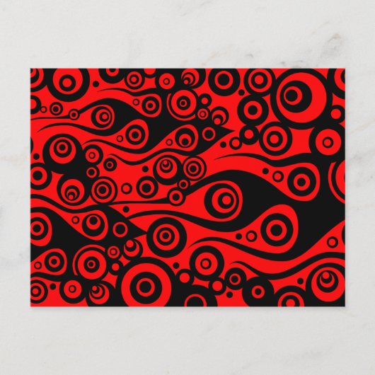 パターンART - Tattoo circle flames | fire red ポストカード (正面)