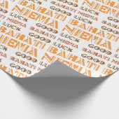 パターンBahati Niema，スワヒリで幸運 ラッピングペーパー (角)