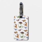 パターンdino漫画恐竜 ラゲッジタグ (裏面縦)