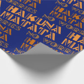 パターンHakuna Matata、スワヒリ語で心配なし ラッピングペーパー (角)