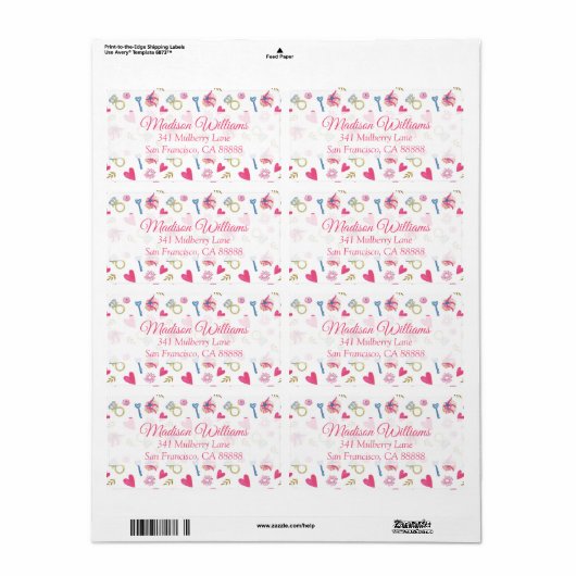 パターンII ラベル (フルシート)