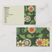 パター中国のンヴィンテージパターン七宝 名刺 (正面/裏面)