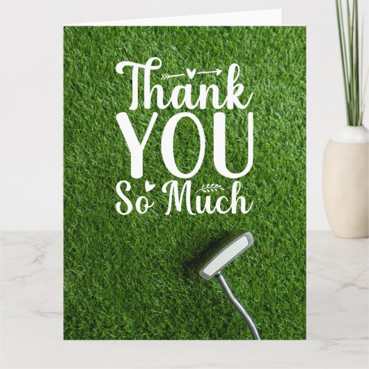 パター付きゴルフサンキューカード サンキューカード (正面)