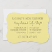 パター付きトースト カジュアル ファン ブライズ シャワー 招待状 (裏面)