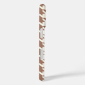 パター千鳥格子のン・モチャ・ムースとホワイト Case-Mate iPhoneケース (裏面 / 右)