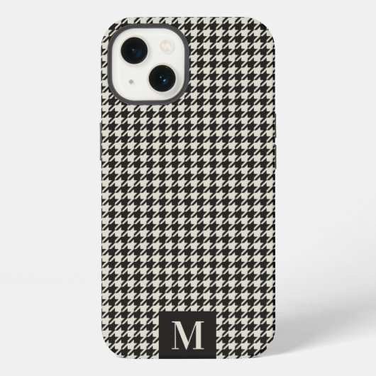 パター千鳥格子のンMonogram iPhoneケース iPhone 13ケース (裏面)