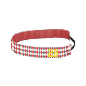 パター名門私立校風のンアーガイルプレイヤー番号スポーツおもしろい アスレチックヘッドバンド (右)