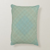 パター市松模様にンが小さい。Blue.bグレーBG アクセントクッション (裏面(縦))