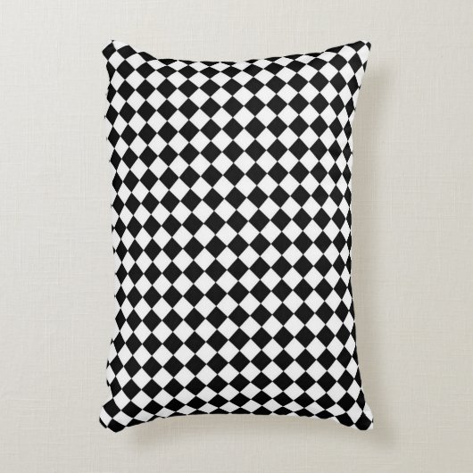 パター市松模様にンアクセント枕 アクセントクッション (正面(垂直))