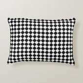 パター市松模様にンアクセント枕 アクセントクッション (裏面)