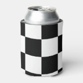 パター市松模様にンプリントクーラーボックス 缶クーラー (缶正面)