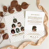 パター市松模様にン写真ビジネスクリスマスツリー シーズンカード