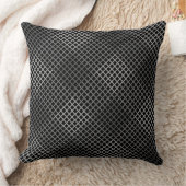 パター市松模様にン対角2tn.b黒BG クッション (ブランケット)