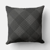 パター市松模様にン対角2tn.b黒BG クッション (裏面)