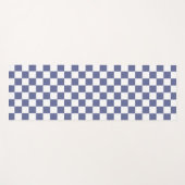 パター市松模様にン紫 ヨガマット (正面(横))