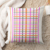 パター市松模様にン顧客ホワイト装飾用クッション クッション (ブランケット)