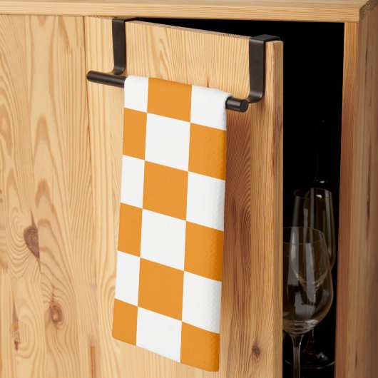 パター市松模様にン キッチンタオル (三つ折り)