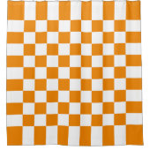 パター市松模様にン シャワーカーテン (正面)