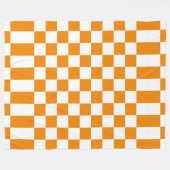 パター市松模様にン フリースブランケット (正面(横))