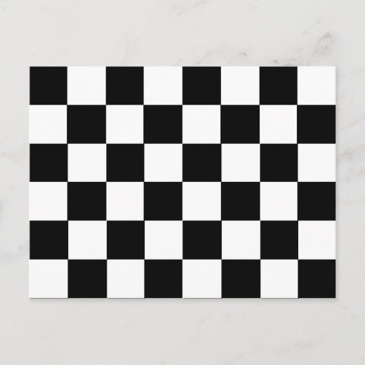 パター市松模様にン ポストカード (正面)