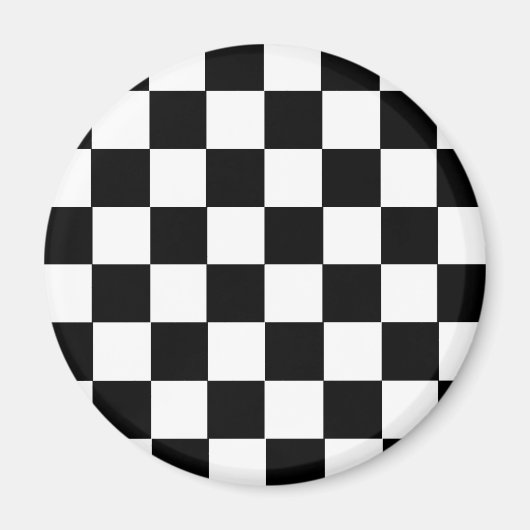 パター市松模様にン マグネット (正面)