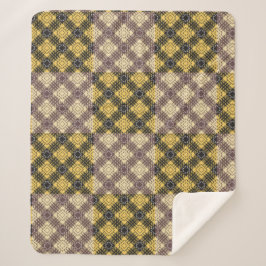 パター市松模様にン.02 シェルパブランケット