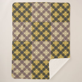 パター市松模様にン.02 シェルパブランケット