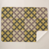 パター市松模様にン.02 シェルパブランケット (正面(横))