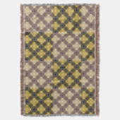 パター市松模様にン.02 スローブランケット (正面縦)