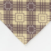 パター市松模様にン.02 フリースブランケット (角)