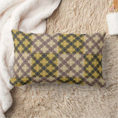パター市松模様にン.02 ランバークッション (ブランケット)
