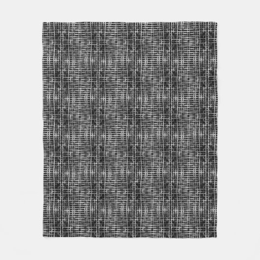 パター市松模様にン.06 フリースブランケット (正面)