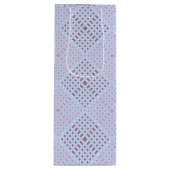 パター市松模様にン.08 W LBlue BG ワインギフトバッグ (正面)