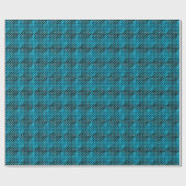 パター市松模様にンC01.Green.Blue Black BG ラッピングペーパー (フラット)