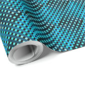 パター市松模様にンC01.Green.Blue Black BG ラッピングペーパー (ロールコーナー)