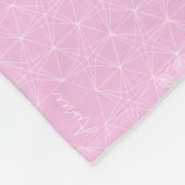 パター日本のン伝統的スノーフレーク毛布 フリースブランケット (角)